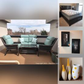 MaxSold Auction: This online auction features Patio Furniture, framed wall art, smart TV, leather electric recliner sofa, Hillsdale furniture, small kitchen appliances, area rug, mini fridge and much more!