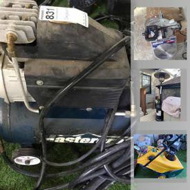 MaxSold Auction: This online auction features kitchenware, containers, yard tools, office items, saw stand, snowblower, stroller, sports items, tools, speaker, small kitchen appliances, bags, books, compressor, power tools, humidifiers, heater panel, bike rack, outdoor heater and much more!