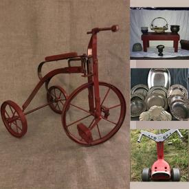 MaxSold Auction: This online auction features Vintage Toys, Decorative Plates, Decorative Pewter, Electric Heat Stove, Sewing Machines, Milk Glass, Carnival Glass, Vintage White Enamel Bathtub, Sports Gear, Vintage Oil Lamps and much more!