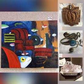 MaxSold Auction: This online auction features Antique Swedish Cutter, Art Glass, Costume Jewelry, Watches, Children's Books, David Winters Collectibles, Original Artwork, Youth Wetsuits, Stamps, Lladro Figurines, Wood Carvings and much more!