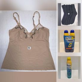 MaxSold Auction: This online auction features New packs of socks, Sunscreen lotion and spray, New packs of Bras and more.