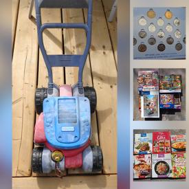 MaxSold Auction: This online auction features vintage books such as children's, cookbooks, auto repair, magazines, and DVDs, puzzles, 3D puzzle, coins, crafting supplies and much more!