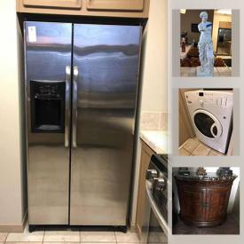 MaxSold Auction: This online auction features electric washer & dryer, refrigerator, small kitchen appliances, Mark Roberts Tennis Fairies, depression glass, Helmet speakers, stained glass, Euro body shaper, hand tools, golf & Tennis gear and much more!