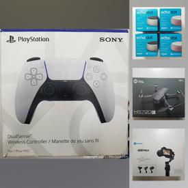 MaxSold Auction: This online auction features game controllers, cell phones, headphones, fitness equipment, coffee machines, 3D pens, echo dots, projectors, Baby monitors, gaming controllers, action cmeras and much more.