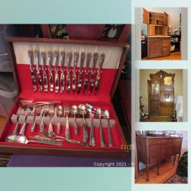 MaxSold Auction: This online auction features antique furniture, storage chests, drafting table, exercise equipment, artwork, subwoofers, Christmas decorations and much more.