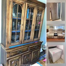 MaxSold Auction: This online auction features refrigerator, washer, dryer, trunk, pool supplies, vintage and antique books, Turquoise jewelry, outdoor patio swing, gardening supplies, outdoor decorations, furniture, teapots and much more.