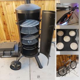 MaxSold Auction: This online auction features Heat Machine, Kitchen aid Mixer, Vessel Sink, Silver Dollar Coins, Coca-Cola Memorabilia, Signed Artwork with COA, Silver Watch, Lladro, Exercise Equipment, Wine Cooler Fridge, Garden Statues, TV, XBOX, Playstation and much more.