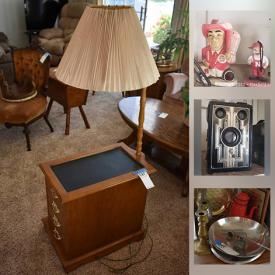 MaxSold Auction: This online auction features tools and hardware, refrigerator, antique scale and lantern, vintage cameras, fitness equipment, gardening and yard care supplies, Haviland China, sterling salt shakers, Drop front secretary, mid-century decor and collectibles and much more!