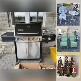 MaxSold Auction: This online auction features patio furniture, filing cabinet, coffee table, home decor, garden decor, glassware, faux floral arrangements, holiday decor, craft supplies, board games, books, luggage, linens and much more!