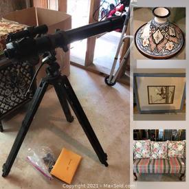 MaxSold Auction: This online auction features kitchen appliances, luggage, kid's sporting goods, fitness equipment, planters and gardening supplies, yard care and decor, vintage Barbie and clothing, men's and women's bicycles and much more!!