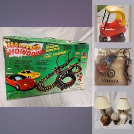 MaxSold Auction: This online auction features jewelry, CD sets, Red Tike, vintage toys, electronics, art, snowboard, camping equipment, rock climbing equipment, freezer and much more.