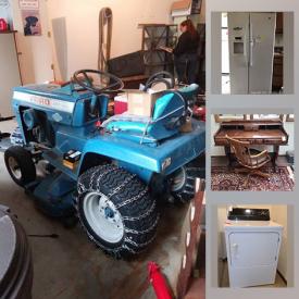 MaxSold Auction: This online auction features Ford lawn tractor, Wegner Piano, GE refrigerator, Hotpoint washer and dryer, vintage vinyl, silver plate, sterling silver, Limoges, furniture such as Drexel sofa, dining table, antique hutch, and wall unit with desk, electronics such as JBL speakers, Sony 42” TV, and computer peripherals, fishing gear, home decor, lamps, wall art, glassware, dishware, small kitchen appliances, patio set, planters, propane grill, exercise equipment, shelving, hand tools, power tools, sports equipment, camping equipment and much more!