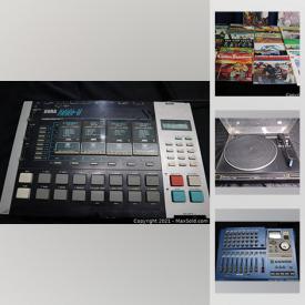 MaxSold Auction: This online auction features stereo components, Karaoke equipment, LPs, guitar pedals, speakers, CB radio and much more!