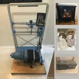 MaxSold Auction: This online auction features electric fireplace, darkroom supplies including enlarger, lenses, focusing scopes, vintage cameras, Vinyl albums, dolls, toys, Funko pop, men's and women's clothing, youth bicycles, Game of Thrones Books and much more!