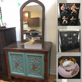 MaxSold Auction: This online auction features antique furniture, wall art, electronics, gaming chair, office supplies, sporting equipment, air hockey table, storage chests, display cabinets, combination lock safes, Tiffany-style lamps, 14K gold jewelry, sterling silver jewelry, gas stove, guitar hero and more.