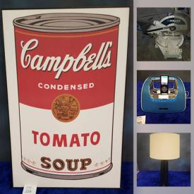 MaxSold Auction: This online auction features concrete garden statues, Blue Mountain pottery, coke collectibles, Studio microphone, smartwatch, drone, Crafts supplies, Pressure Washer, power tools, air compressor, RC airplane, laptop, printer, office supplies, Therapy lamp and much more!