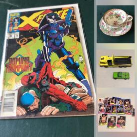 MaxSold Auction: This online auction features Sports & Non-Sports Trading Cards, Comics, Funko Pop Collectibles, Vintage Books, LPs, Playing Cards, Novelty Cake Pans, Decorative Plates, NIB Barbies, Puzzles, Collectible Teacups, NIP Hot Wheels, Art Glass and much more!