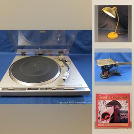 MaxSold Auction: This online auction features New & Used LPs, 45 RPMs, art glass, Inuit art, collectible teacups, stereo components, Rock Band T-shirts and much more!