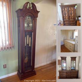 MaxSold Auction: This online auction features Mikasa, furniture such as wine cart, couch, wooden bureau, and headboards, small kitchen appliances, cookware, DVDs, glassware, ceramics, costume jewelry, home decor, wall art, indoor grill, luggage and much more!