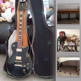 MaxSold Auction: This online auction features Voxton electric guitar, collectibles such as antique dolls, Disney, Barbie, Lenox, Steiff, and Limoges, furniture such as dressers, bed frame, end tables, and shelving, office supplies, costume jewelry, women’s clothing, DVDs, LPs, wall art, Craftsman lawn mower and much more!