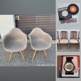 MaxSold Auction: This online auction features Trench art, sewing supplies, Bronze statue, glass decanter, art pottery, Hummels, watches, LPs, Teak furniture, gaming chair, framed wall art and much more!