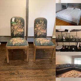 MaxSold Auction: This online auction features Royal Doulton Bunnykins, fine china, Wedgwood, furniture such as leather sectional couch, marble top table and base, cabinets, dressers, and sleigh bed, lamps, area rugs, glassware, cookware, shelving units, 22” LED TV, 46” Samsung TV, Hitachi DVD player, framed wall art, vintage dolls, toy kitchen and much more!