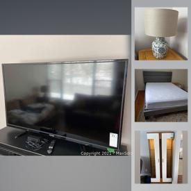 MaxSold Auction: This online auction features Hamilton compact fridge, furniture such as leather couch, wood media stand, bed frames, and nightstands, 49” Toshiba TV, 40” Samsung TV, Dyson vacuum, DVDs, books, small kitchen appliances, linens, home decor, garden tools and much more!