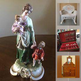 MaxSold Auction: This online auction features Vintage Wicker Furniture, Milk Glass, NIB Kitchen Appliances, Collector Plates, Costume Jewelry, Vintage Tools, Art Pottery, Collector Teacups, Carnival Glass, Vintage Cruets, Toys & Games, Camping Gear and much more!