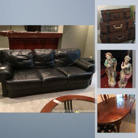 MaxSold Auction: This online auction features air conditioners, dog crate, furniture, statues, lamps, figures, ceramics, Mikasa, dinnerware, wall art, motor cross gear, tools, patio furniture, sporting equipment and much more.