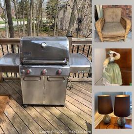 MaxSold Auction: This online auction features patio furniture, wall art, cameras, Royal Doulton, Lladro, furniture, Geodes, lamps, electronics, stamps, coins and much more.