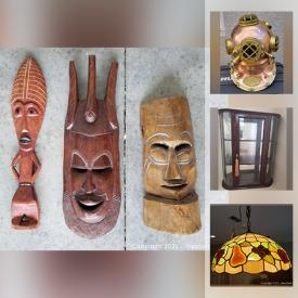 MaxSold Auction: This online auction features ceramics, statues, marble furniture, surfboards, Fine China, antique grinders, electronics, pewter, silverplate, status, figures, antique furniture and much more.