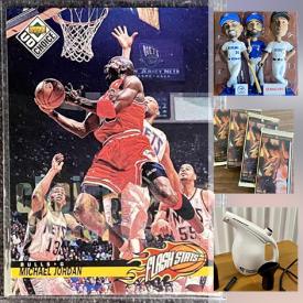 MaxSold Auction: This online auction features pendant ceiling light, sports memorabilia, sports cars, table lamp, music memorabilia and much more!