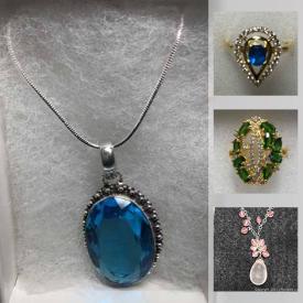 MaxSold Auction: This online auction features High-Quality jewelry, never used, ready for Mother's Day. Emeralds, Rubies, Sapphires and semi-precious gems.