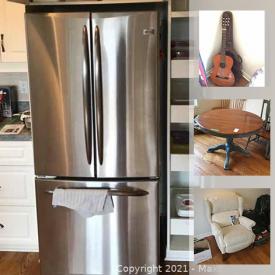 MaxSold Auction: This online auction features Lazy Boy furniture, artwork, signed art, Swarovski, guitar, costume jewelry, frigidaire freezer, camping and much more.