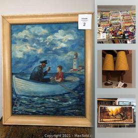 MaxSold Auction: This auction features MCM oil paintings and wall art, DISNEY signed artwork, sterling silver jewelry, art glass, antique radios, electronics, Japanese glass, Marvel spiderman comics, POKEMON and much more.