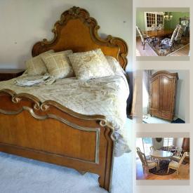 MaxSold Auction: This online auction features Oscar de la Renta furniture, Ferjo limited edition Print, Lenox China, mini-fridge, Wicker furniture, Four poster bed frame and much more!