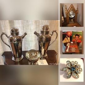 MaxSold Auction: This online auction features crystal, infinity glass, artwork, sterling jewelry, records, Imperial dishes, Tackle boxes, camping gear, vintage radios, toys and much more.