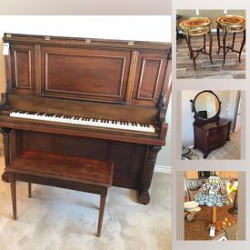 MaxSold Auction: This online auction features antique furniture, Shoji Display Shelf, Sake pitchers, printer, DeGrazia bells, Waterford crystal, Asian fishbowl, antique upright piano, Japanese dolls, Asian ceramics, Coromandel screen and much more!