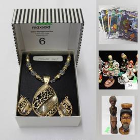 MaxSold Auction: This online auction features jewelry including sterling and gold, diecast vehicles, Lladro, acoustic guitar, Noritake china, vintage cameras, Meakin dinnerware, vintage toys, Star Wars collectibles, comics books, colognes, Wad figures and much more!