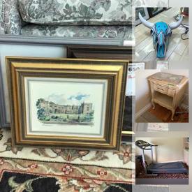 MaxSold Auction: This online auction features French Provincial Furniture, Exercise Equipment, Folk Wall Art, African Art Figurines, Small Kitchen Appliances, Duck Decoys, Salt & Pepper Collection, Collector Plates, Art Supplies, Blank Art Canvases, Oil Lamps, Bird Figurines, Original Artwork, Coins, Patio Furniture, Fire Pit, Power & Hand Tools and much more!