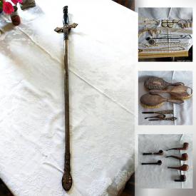 MaxSold Auction: This online auction features Moorcroft, Hummel Figures, Horse Brass, Art Pottery, Militaria, Chinese Jade, Vintage Doll Dresses, Vintage Necklaces, Antique Glass, Vintage Jewelry, Blue & White Tea Set, Vintage Pipes and much more!