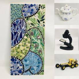 MaxSold Auction: This online auction features antique ladder back chairs, pedestal table, pewter ware, framed wall art, Tonka trucks, home decor, cast iron tools, antique fans, light fixtures, small home appliances, children’s toys and much more!