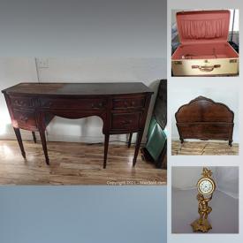 MaxSold Auction: This online auction features MCM lamps, antique books, hardware, vintage milk bottles, Pyrex, fitness equipment, cookbooks, sewing machine, vintage light covers, furniture, Madame Alexander dolls, electronics and much more.