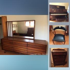 MaxSold Auction: This online auction features Teak Furniture, Stoneware, Mini Fridge, Sports Equipment, Crystal Collection, Upright Piano, Board Games, Toys, Chest Freezer, Lawn Mower, Skis, Shop-Vac and much more!