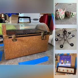 MaxSold Auction: This online auction features a Yamaha DTX drum kit, art items, Melissa and Doug table, wooden banks, electronics, chandelier, frames, teapot and cup by Harry and David, mirror, mixer and measuring cups, TV wall mount, clothing, wood, exerciser and much more!