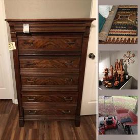 MaxSold Auction: This online auction features furniture, freezer, musical instruments, safe, electronics, art supplies, artwork, power tools, gardening, office supplies and much more.