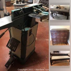 MaxSold Auction: This online auction features Vietnamese Wedding Chesty, Vietnamese day bed, Sanders, Brass tables, jointer, Dust collector, antique furniture, Calligraphy art, Chinese chests and much more.