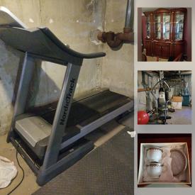 MaxSold Auction: This online auction features Collectible Teacups, Italian Furniture, Italian Espresso Set, BBQ, Lenox Vases, Art Glass, Table Saw, Upright Freezer, Treadmill, Weight Machine and much more!