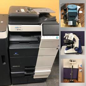 MaxSold Auction: This online commercial liquidation auction features classroom tables & chairs, desks, rolling chairs, lecture podiums, computer desks, dental chairs, scales, microscopes, centrifuge machines, rolling stools, dental vacuums, dental x-ray machine, copy machines and much more!