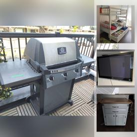 MaxSold Auction: This online auction features balloons, bedframe, jewelry, bench storage, small kitchen appliances, TV, utility cart, BBQ, privacy panels, water flosser, toys, children's furniture, baskets, mats, linens, storage bench, rugs, shelf and much more!